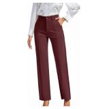 Size 8 FUNYYZO Stretchy Work Pants for Women Strai