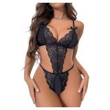 Size XS txsrbsj Women Lingerie One-Piece Lace Body