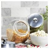 Glass Cookie Jars for Kitchen Counter (3 Pack) 75o