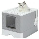 PAWZ Road Enclosed Cat Litter Box Large with Lid D
