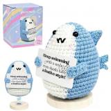 Lot of 3 homyfort Positive Crochet Shark, Mother