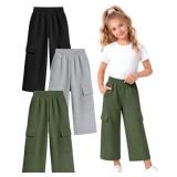 Size 7/8 Halfchet 3 Pack Girls Cargo Long Shorts