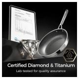 DiamondTitan Hybrid Frying Pan 11 inch with Lid, N