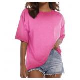 Size Medium MOSHU Oversized T Shirts for Women Sho
