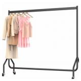 Nefoso Heavy Duty Clothes Rack with Wheels,Rolling