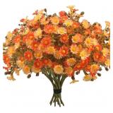 LOT OF 2 12 Bundles UV Resistant Artificial Fall F