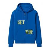 unisex-adult Get Weird Split Hoodie-blue
