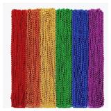 Lot Of 3 Huskein 120 PCS Pride Beads Necklace, 33"