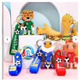 Lot of 2 Football World Cup 2026 Mascot Keychain