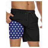 2XL Men Swimsuit Bathing Suit Swim Trunk Quick Dry