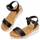 Motasha Girls Wedge Sandals Platform Heel Lightwei