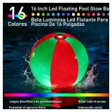 5 Pack 16" Light Up Beach Ball Pool Toys - 16 Ligh