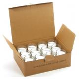 Hosley Set of 24 Unscented Clear Glass Filled Voti