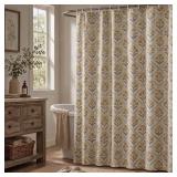 Frienda Vintage Floral Shower Curtain, Mustard Yel