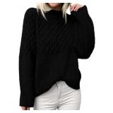 (WHITE) Medium PRETTYGARDEN Oversized Sweaters for