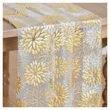 LOT OF 7 Artoid Mode Beige Gold Dahlia Flower Gauz