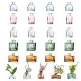 Glasseam Mini Bud Vases for Centerpieces: Colored