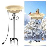 Heated Bird Baths for Outdoors, 100W Heated Birdba