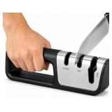 3-in-1 Manual Knife and Scissors Sharpener Kitchen