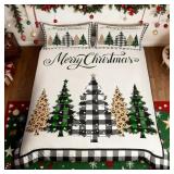 King Manfei Merry Christmas Kids Duvet Cover Set,L