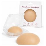 LOT OF 2  Reusable Non-Adhesive Nipple Covers for
