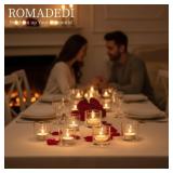 Romadedi Votive Tea Light Candle Holders, Mini Cle