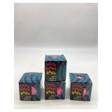 Lot Of 4 Fuzzy Squeeze Ball, Soft Plush Squeeze To