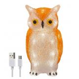 Gloworm YKL-1018, 22.5CM Acrylic Owl Lighting, Gar