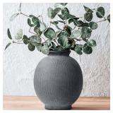 Ceramic Decorative Flower Vase - Rustic Farmhouse