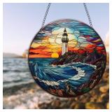 HOTIYOK Colourful Acrylic Lighthouse Window Hangin