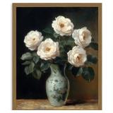 XMMPOT Antique Blossoms Canvas Wall Decor - Gilded
