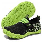 Size 1 big girls Coutgo Girls Water Shoes Slip On