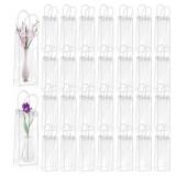 CACASO 50 PCS Gift Bags, Clear Plastic, 3.7 x 9.3