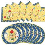 LOT OF 2 40pcs spooky plates Party Supplies,Includ