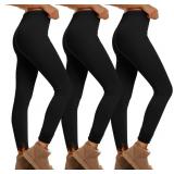 Size XL Oakgarden 3 Pack Fleece Lined Leggings for