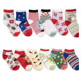 MUK LUKS Kids 12 Days of Christmas Socks, Multi, O