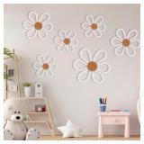 Zealor 6PCS Boho Nursery Decor Daisy Flower 8/10/1