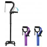 Adjustable Walking Cane for Men & Women with 4-Pro