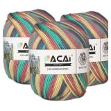 Facai Merino Wool Yarn Sock Yarn - 100% Pure Merin