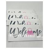 Lot of 4, Welcome Sign for Front Door, Welcome Dec