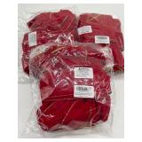 Lot of 3 Sets, 6PCS Extra Large Red Velvet Christm