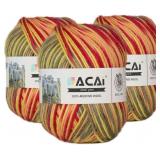 Facai Merino Wool Yarn Sock Yarn - 100% Pure Merin