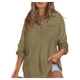 Size XL CARCOS Plus Size Tops for Women Waffle Kni
