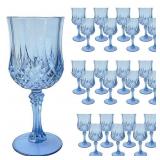 LemonRoad 24 Pcs 3 oz Mini Plastic Wine Glasses Vi