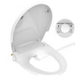 Atzeste Bidet Toilet Seat, Non-Electric Dual Nozzl