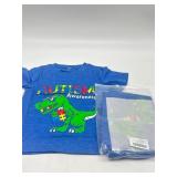 Lot of 2, Size 5T Autism Awareness Dinosaur Design