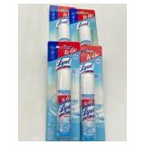 Lot of 4 Lysol Disinfectant Spray to Go, Crisp Lin