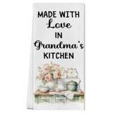 Floral Grandma Kitchen Towels, Grandma Gifts from
