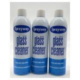Lot of 3, Sprayway Ammonia-Free Glass Cleaner, Foa