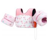Size medium HeySplash Swim Vest for Kids, Puddle F